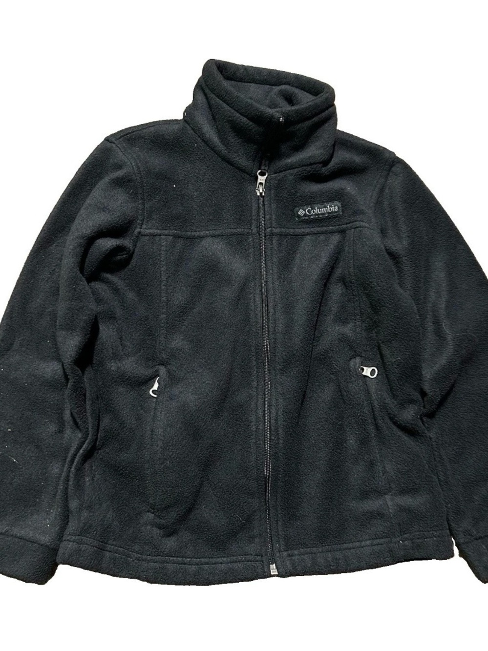 Youth Kids Columbia Black Fleece Full Zip Jacket Size Small (8)